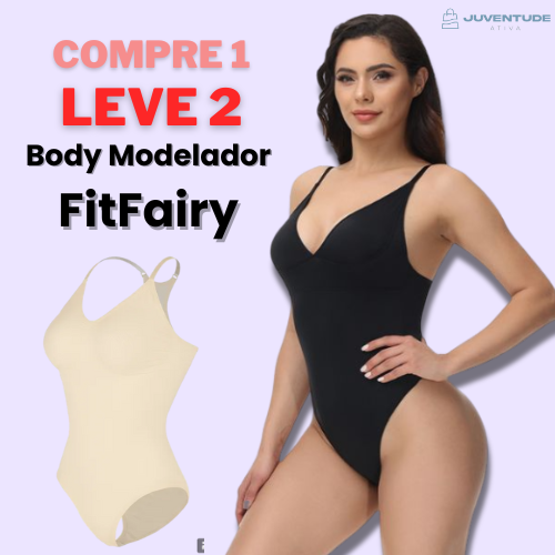 Body modelador Premium sem costura - FitFairy - Juventude Ativa