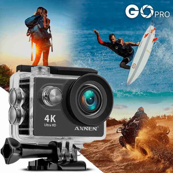 Câmera de Ação Profissional Portátil 4K Ultra HD 60FPS - Estilo Go Pro - Juventude Ativa